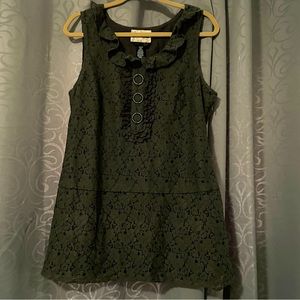 Sanctuary Green Lace Mini Dress